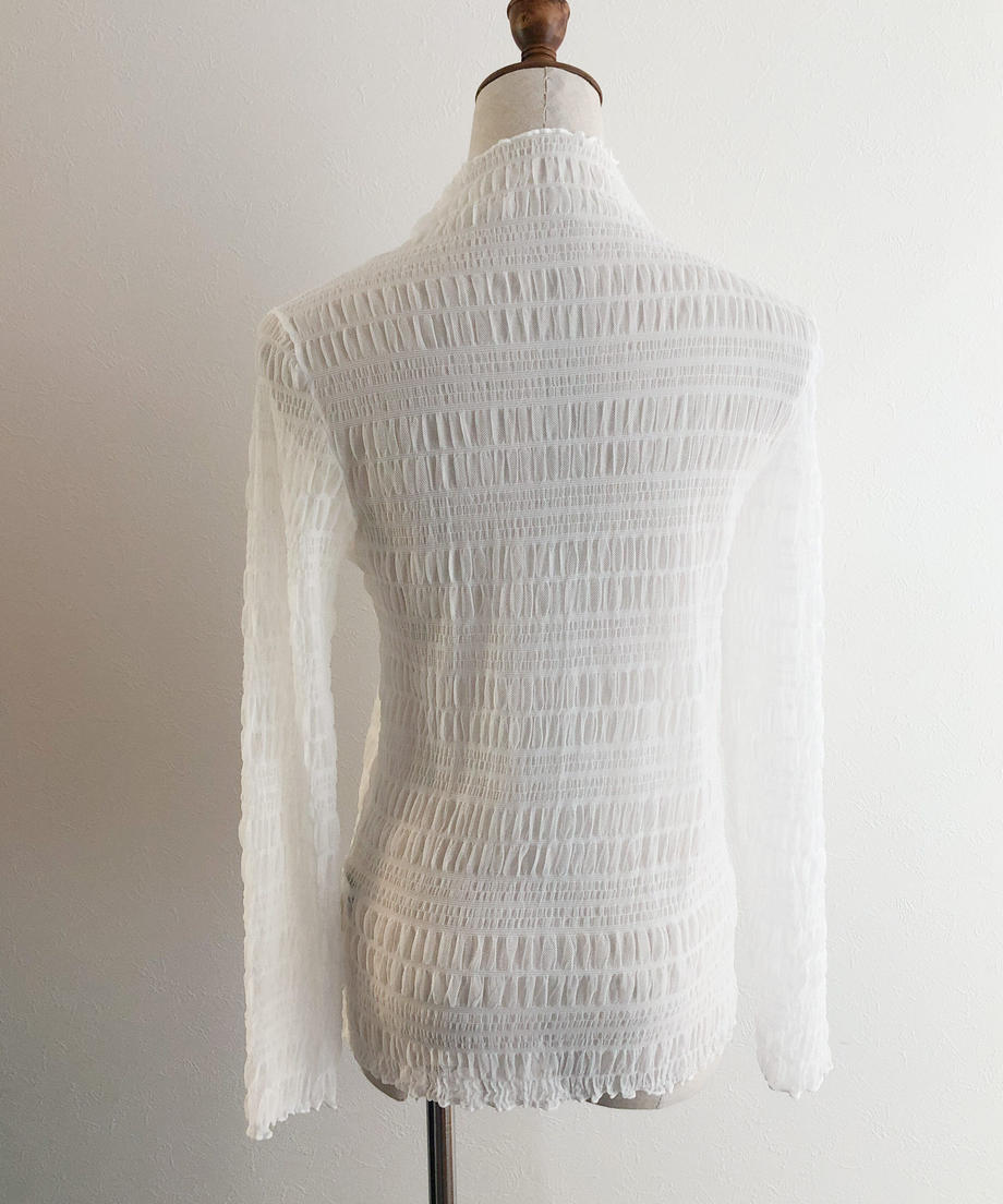 <SL2224608> メロウハイネックシャーリングシアーTOPS