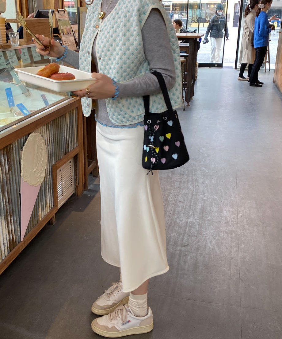 <SL2231629> カットコールフレアロングスカート
