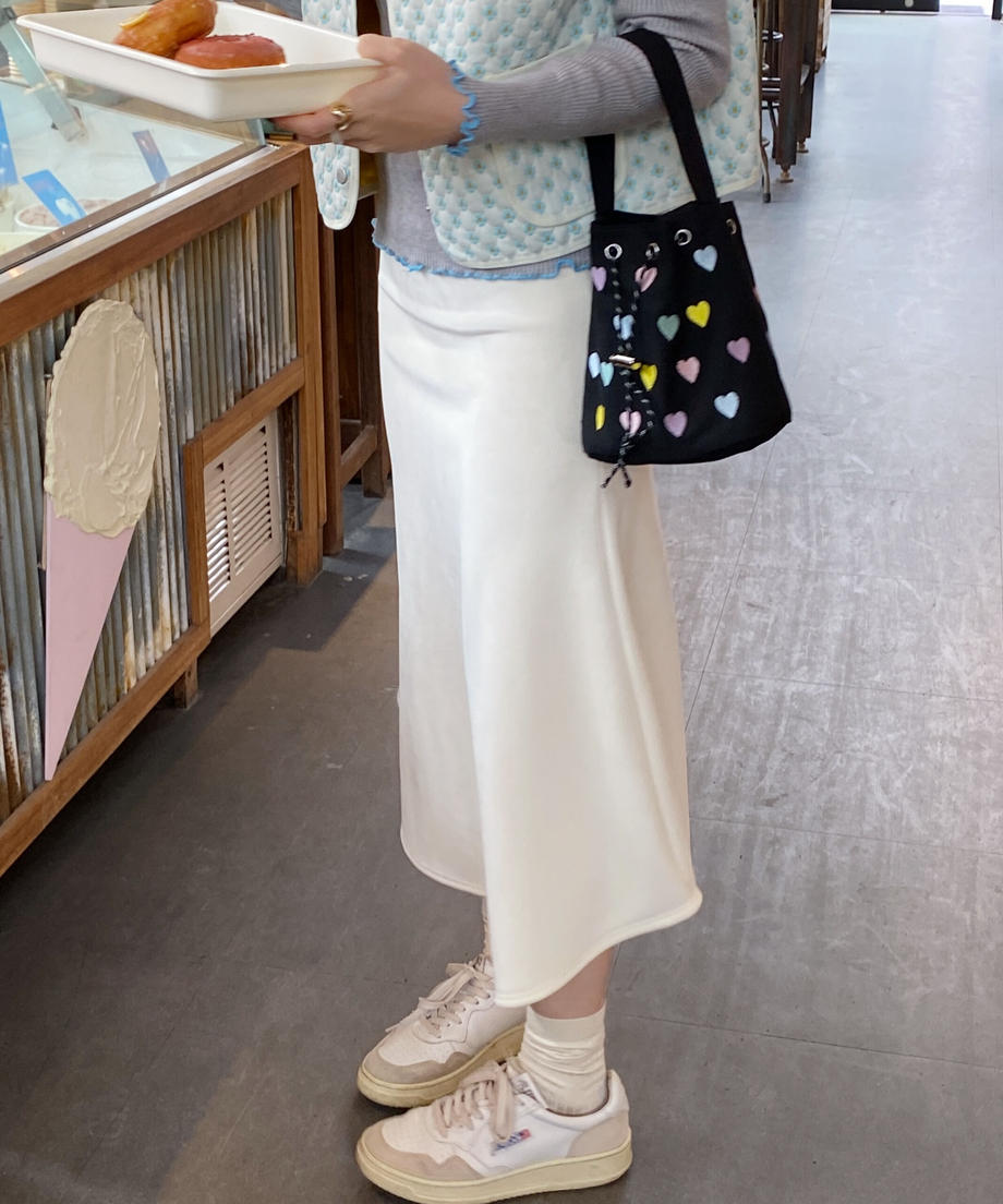 <SL2231629> カットコールフレアロングスカート