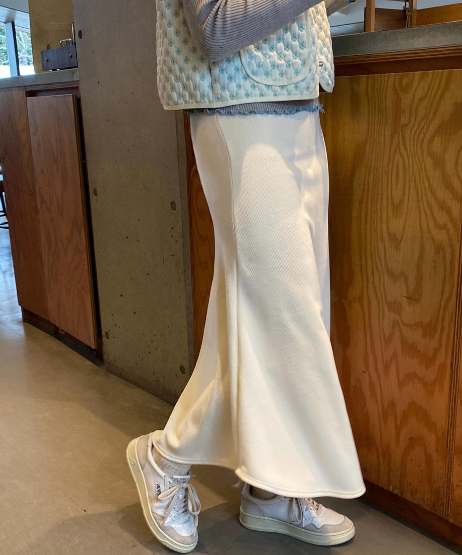 <SL2231629> カットコールフレアロングスカート