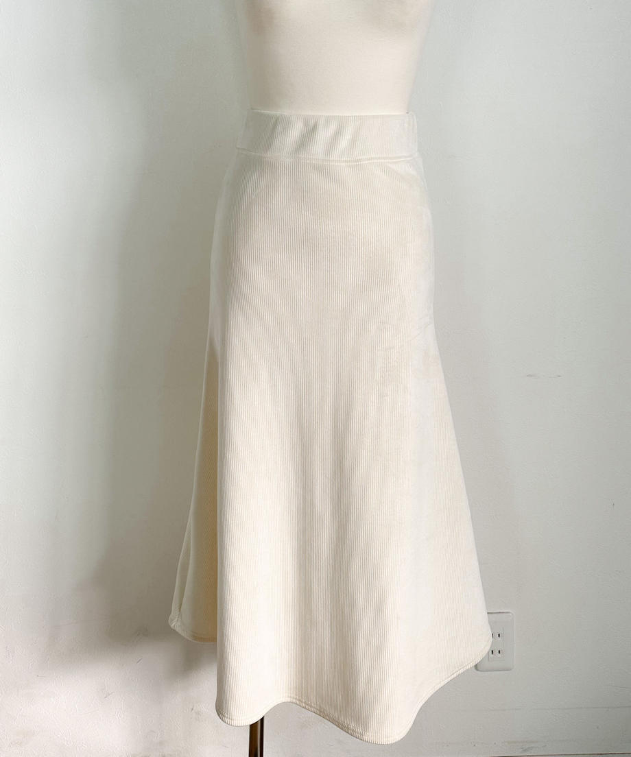 <SL2231629> カットコールフレアロングスカート