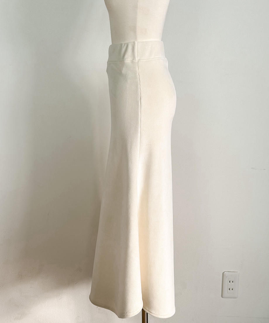 <SL2231629> カットコールフレアロングスカート