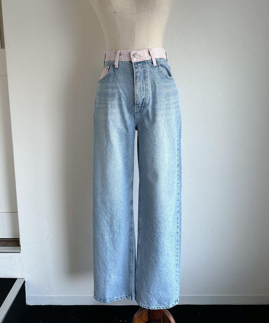 <SL2231645> bicolor wide denim