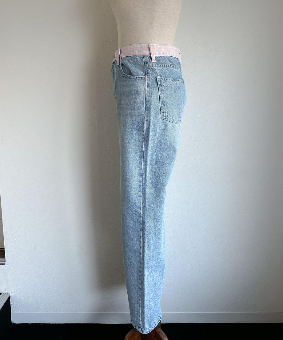 <SL2231645> bicolor wide denim