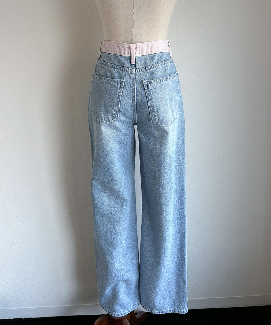 <SL2231645> bicolor wide denim