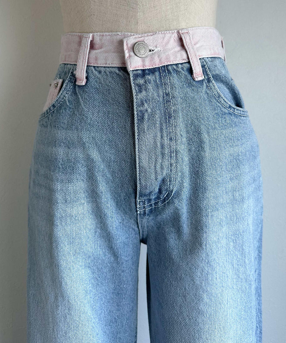 <SL2231645> bicolor wide denim