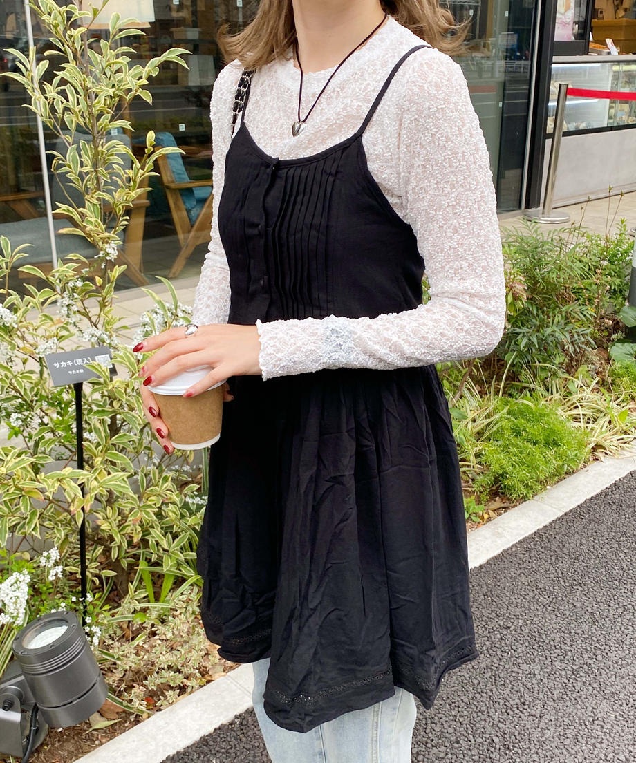 <SL2231655> コットンチュニックキャミOP