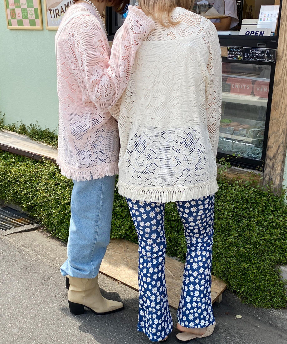 ※残りわずか! <SL2231660> fringe crochet knit
