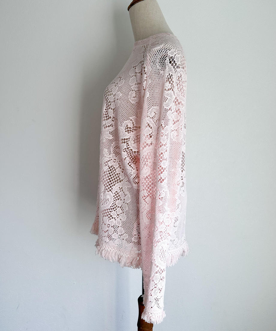 ※残りわずか! <SL2231660> fringe crochet knit