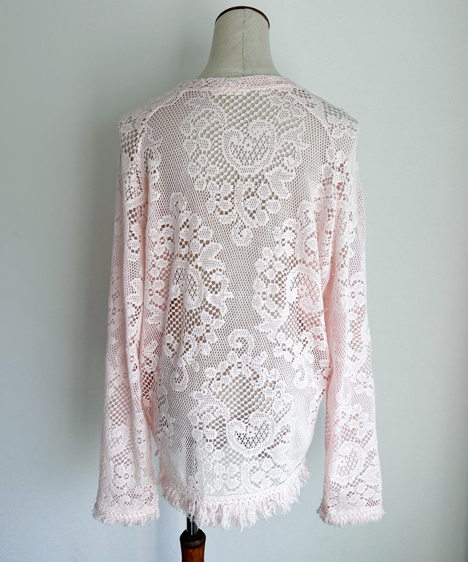 ※残りわずか! <SL2231660> fringe crochet knit