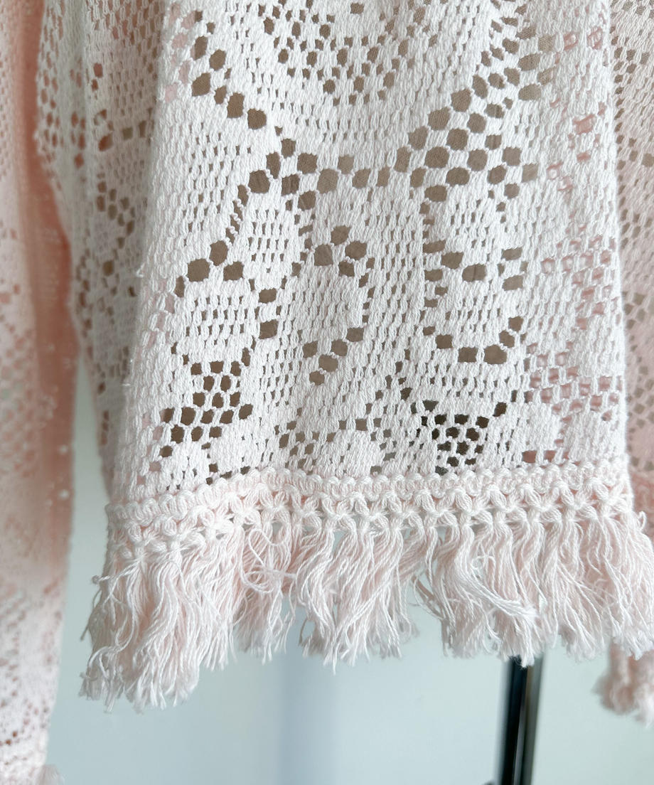 ※残りわずか! <SL2231660> fringe crochet knit