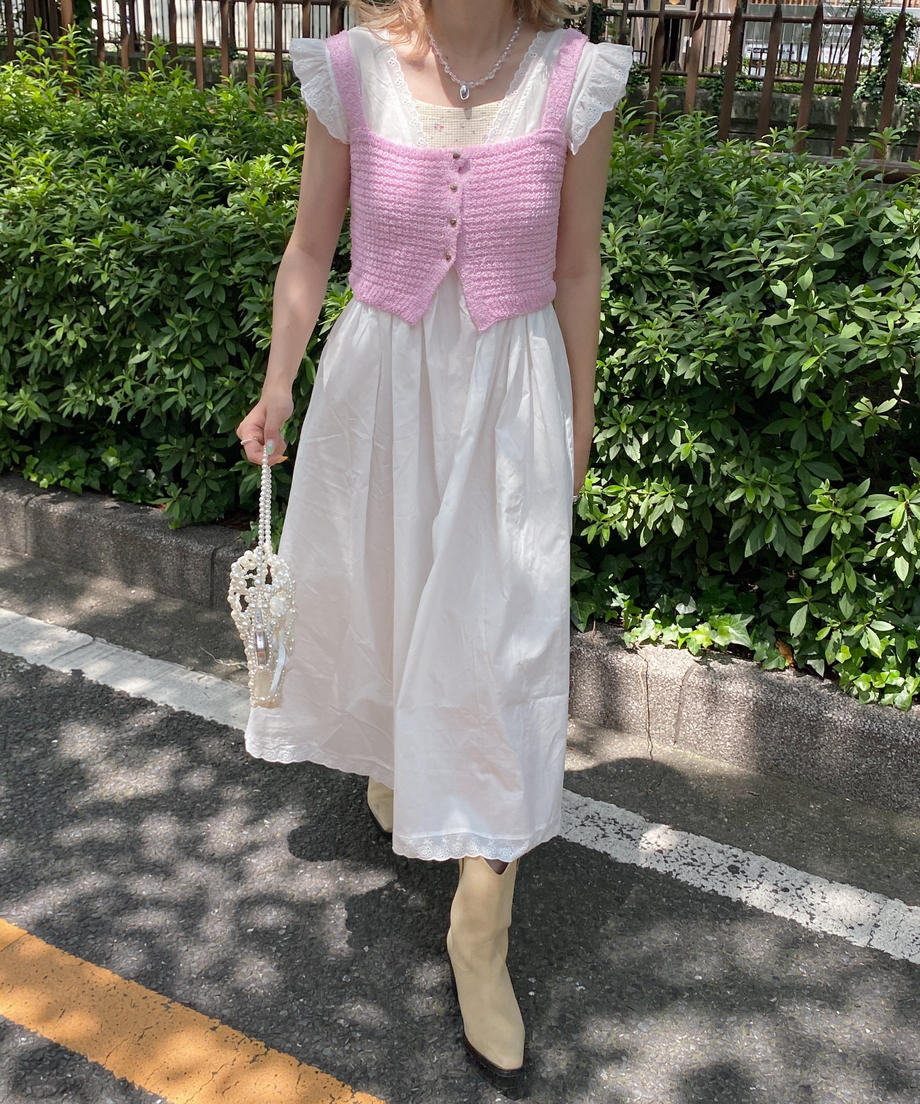 <SL2232716> ハートボタンニットビスチェ