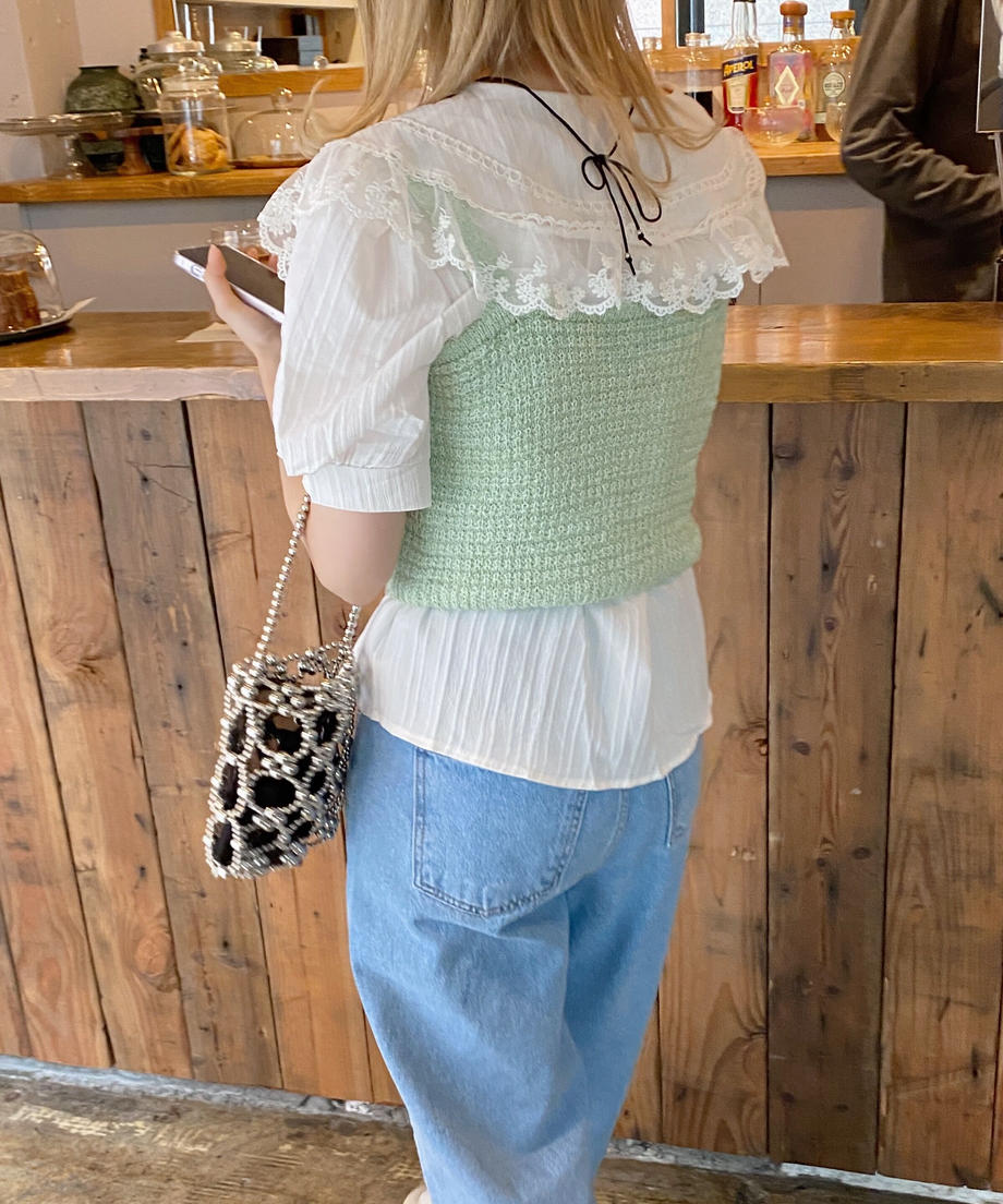 <SL2232716> ハートボタンニットビスチェ