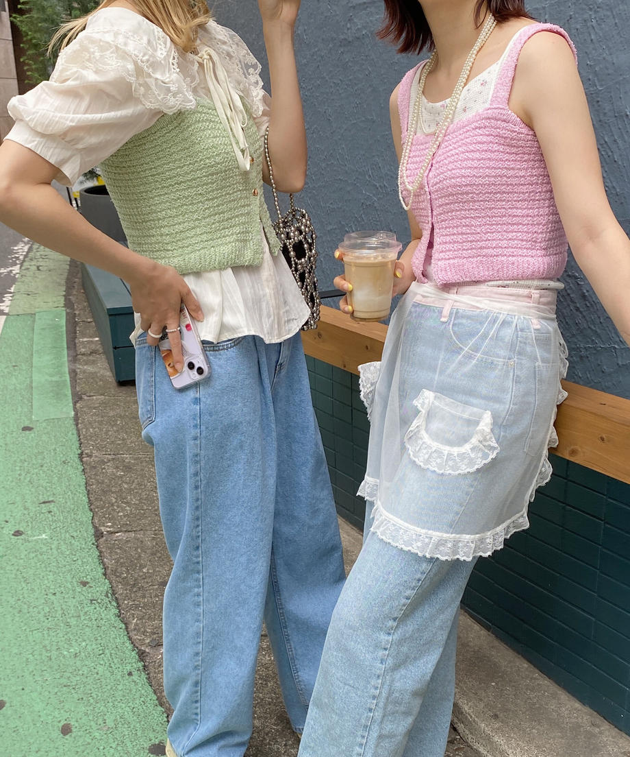 <SL2232716> ハートボタンニットビスチェ