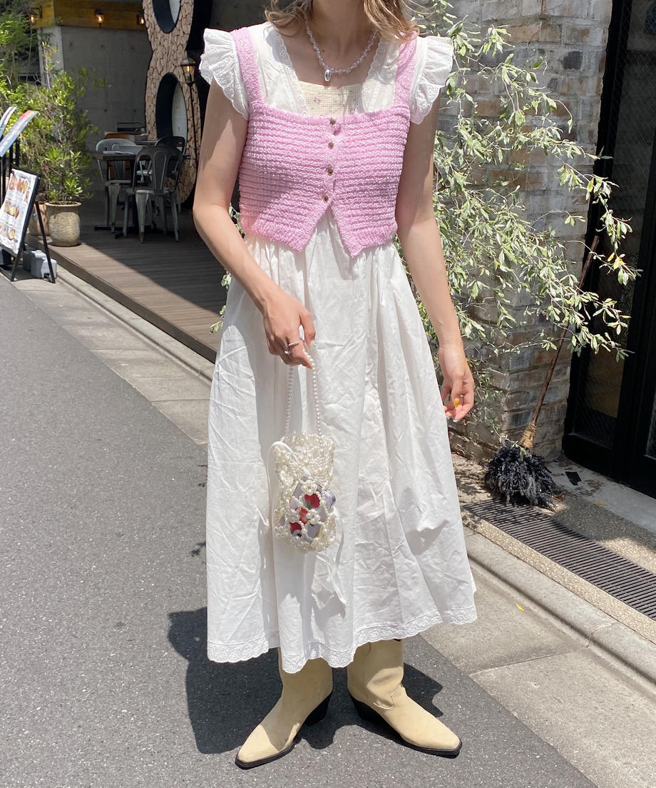 <SL2232716> ハートボタンニットビスチェ