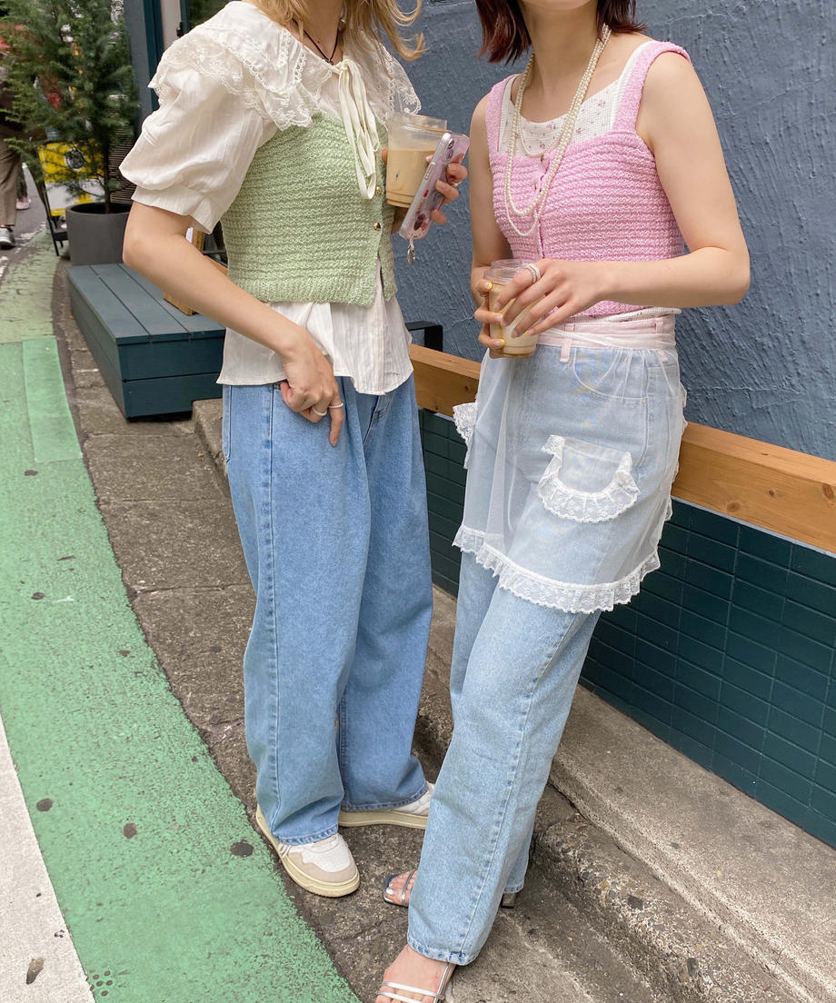 <SL2232716> ハートボタンニットビスチェ