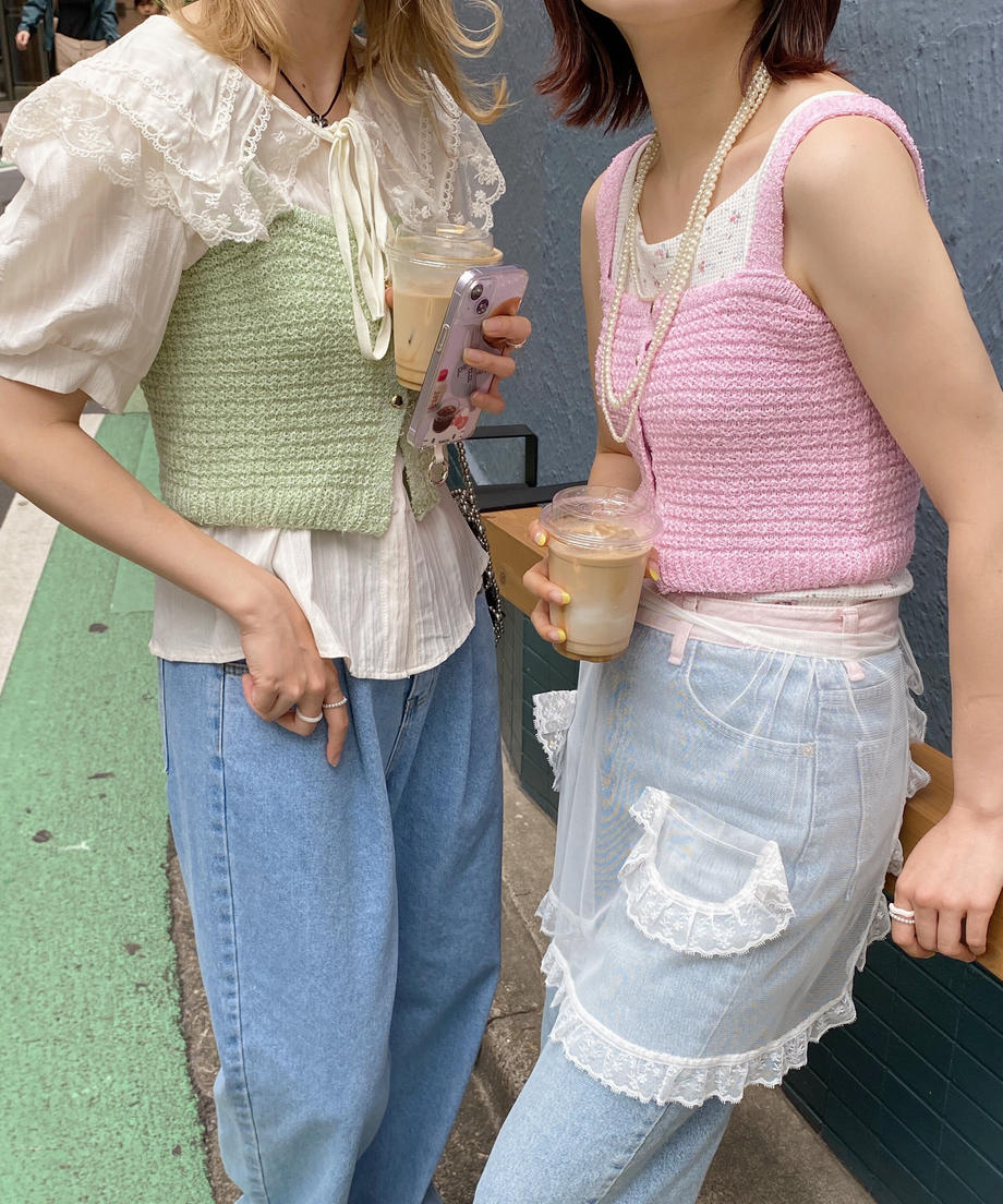 <SL2232716> ハートボタンニットビスチェ