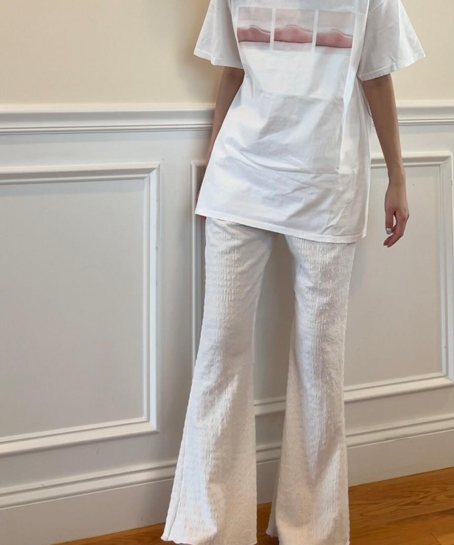 <SL2232732> Jacquard flare pants