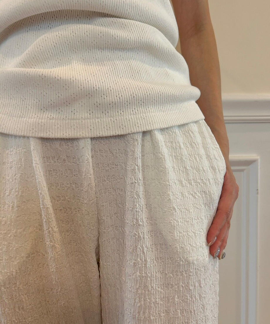 <SL2232732> Jacquard flare pants
