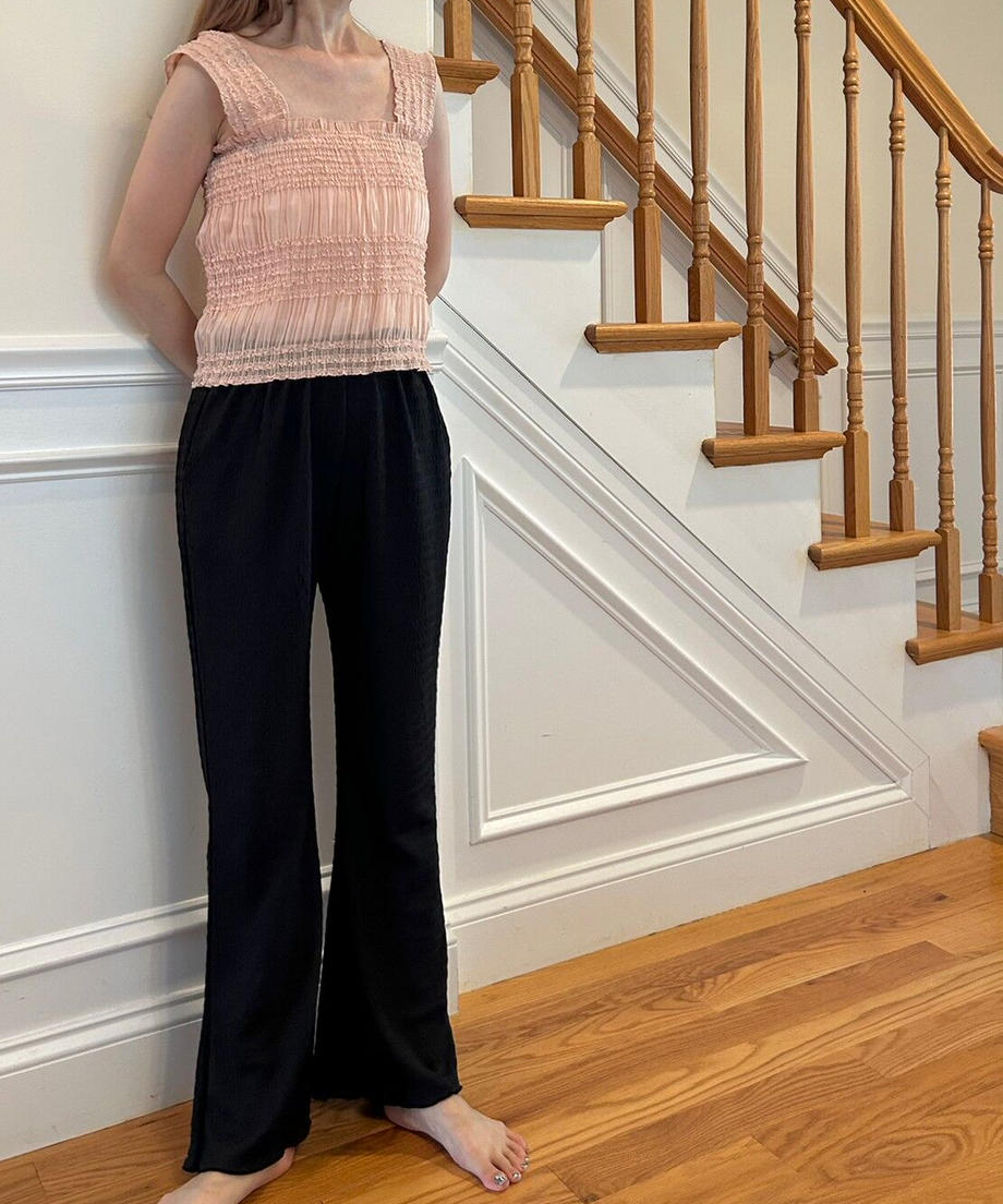 <SL2232732> Jacquard flare pants