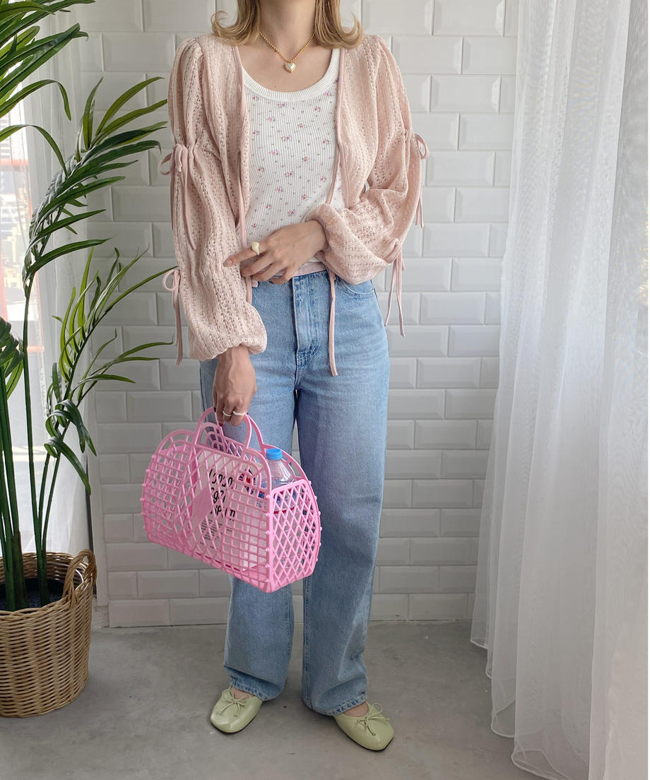 <SL2232748> レトロフラワーワッフルタンク