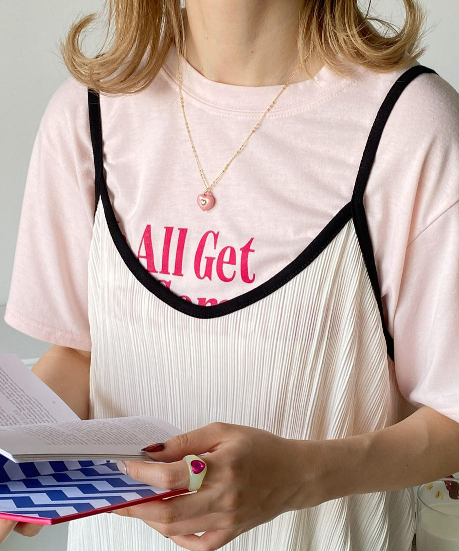 <SL4231608> color heart necklace