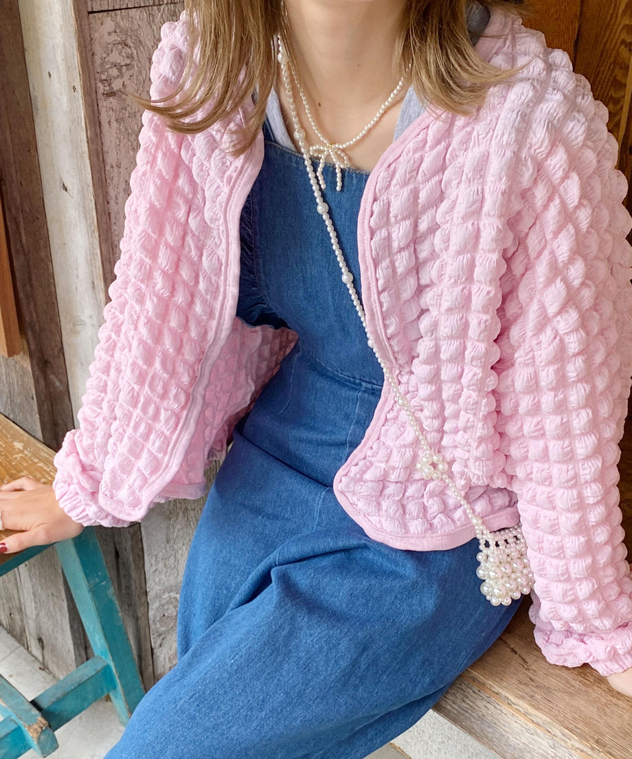 <SL4231611> pearl ribbon necklace