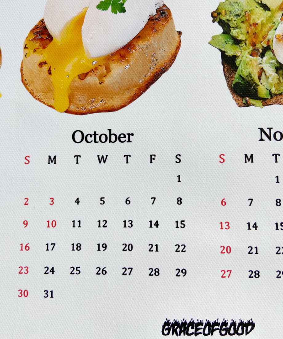 <SL6222601> BRUNCH Canvas Calendar