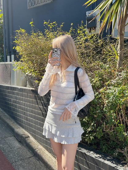 ＜SL2251626＞　2WAYボーダーシアートップス