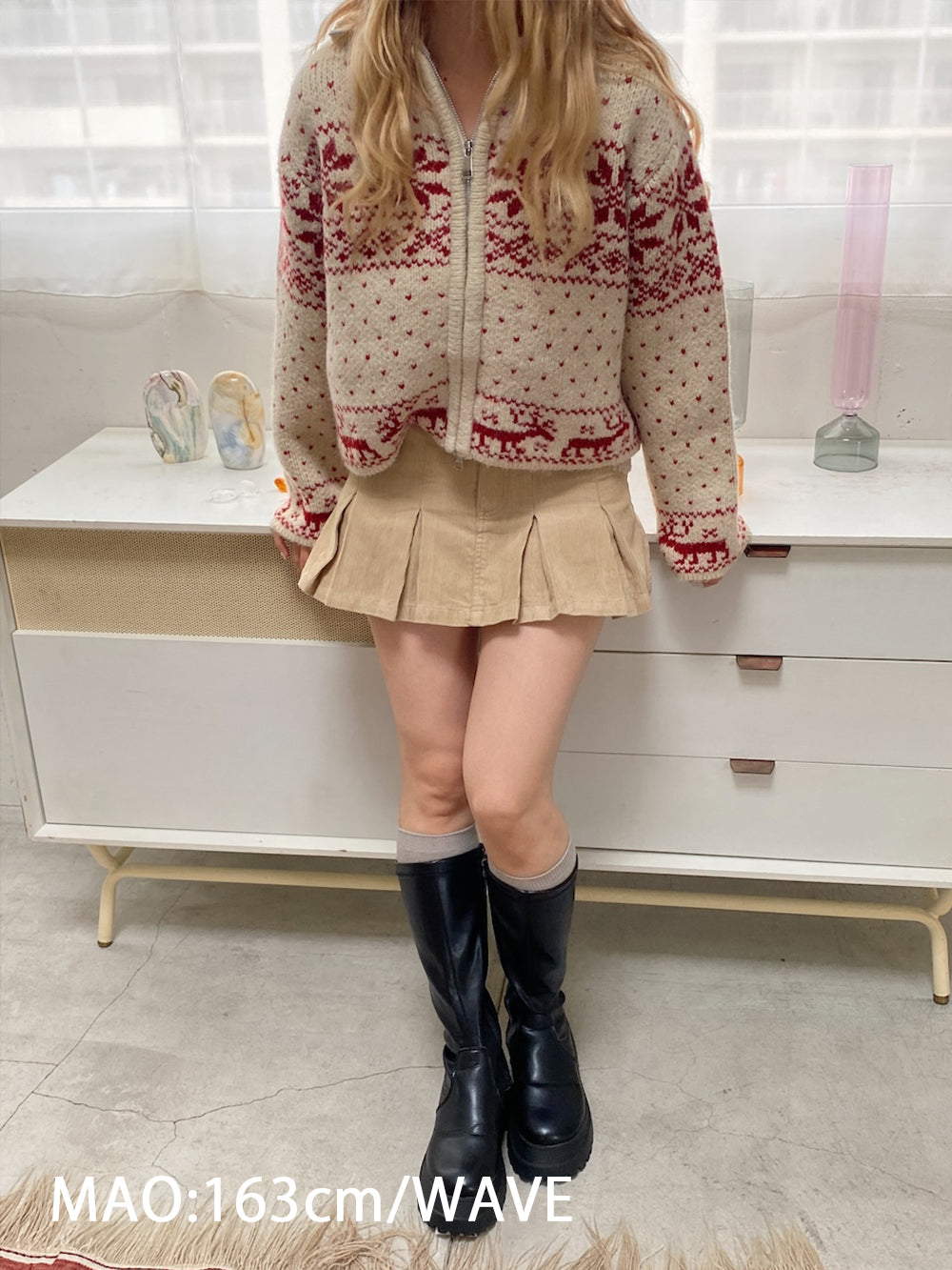 ＜SL2244664＞　プレッピープリーツミニスカート