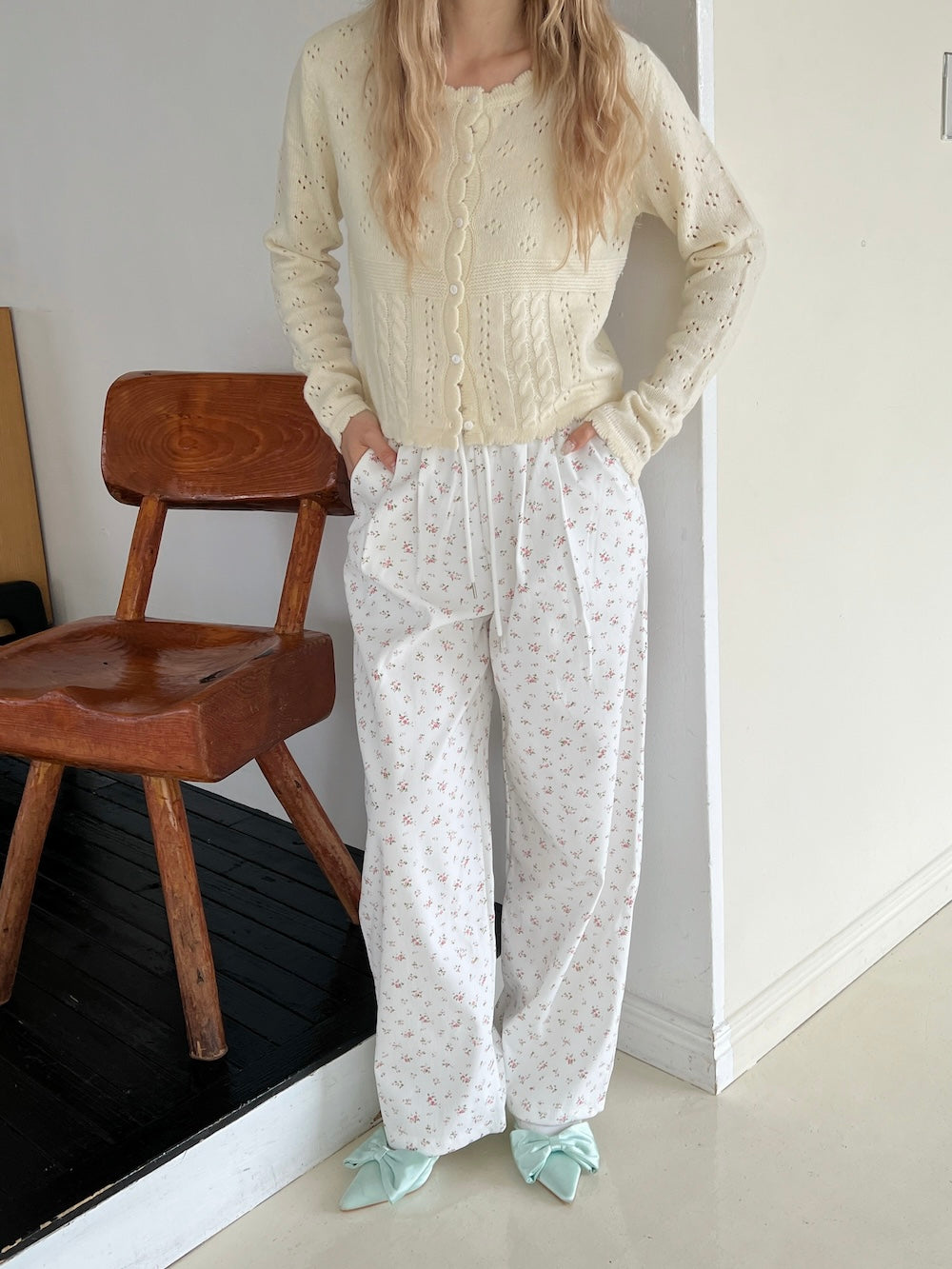 ＜SL2243674＞　fancy pastel flower pants