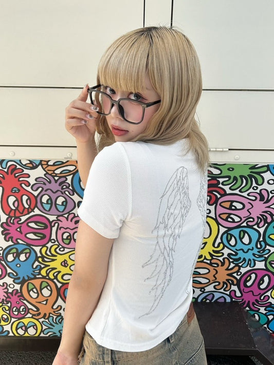 ＜GR2242533＞　バッグウィングデザインTシャツ
