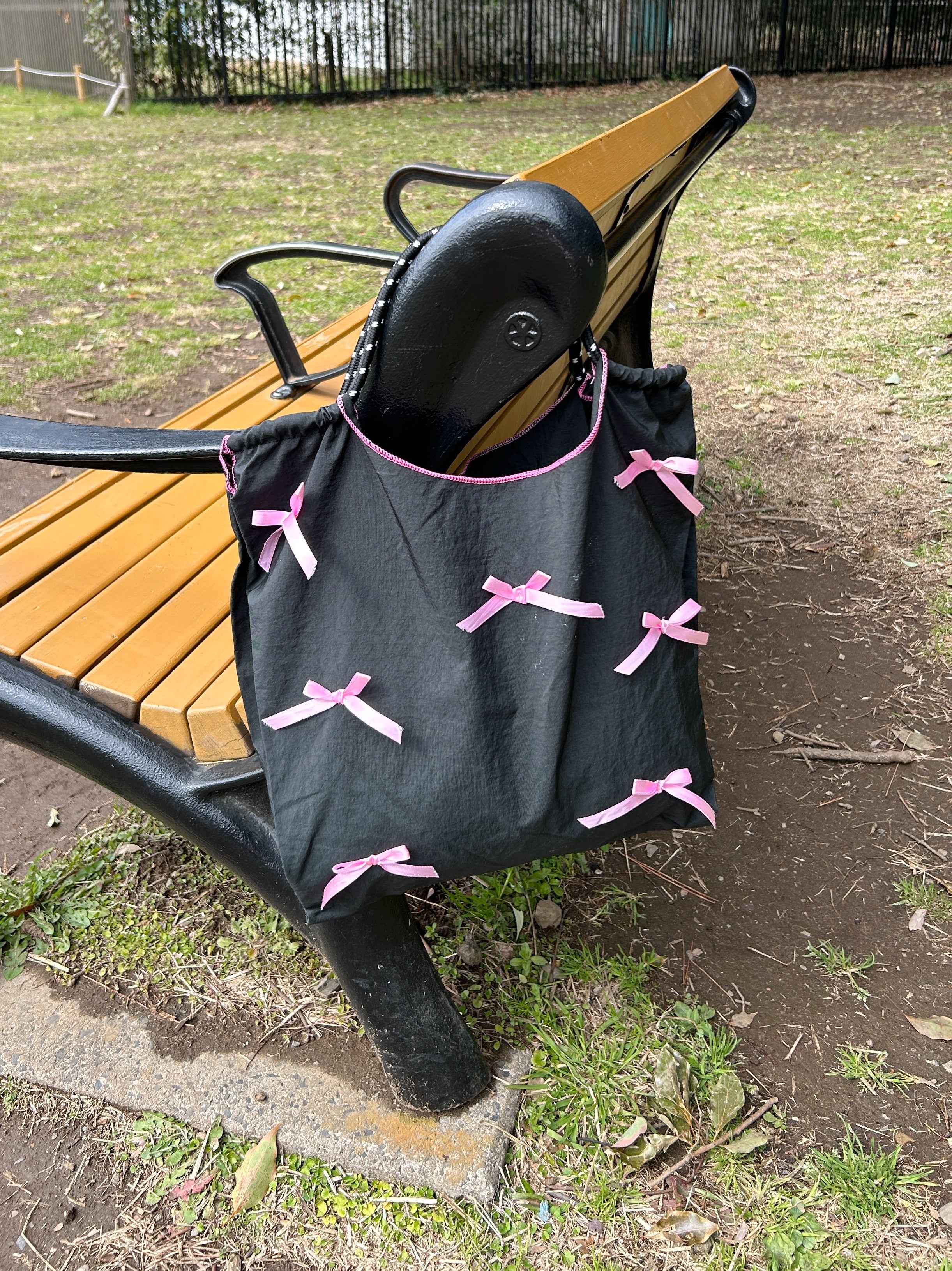 ＜SL1241601＞　many ribbon tote bag