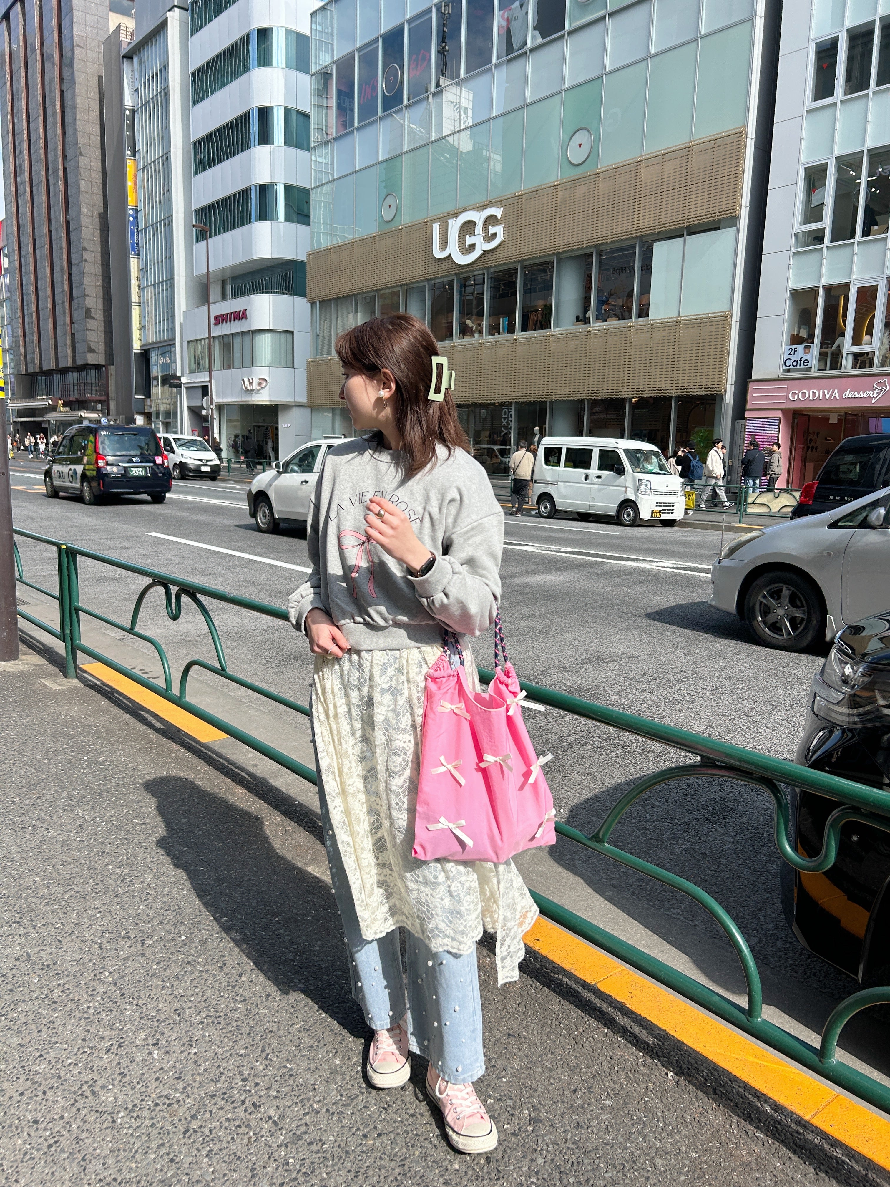 ＜SL1241601＞　many ribbon tote bag