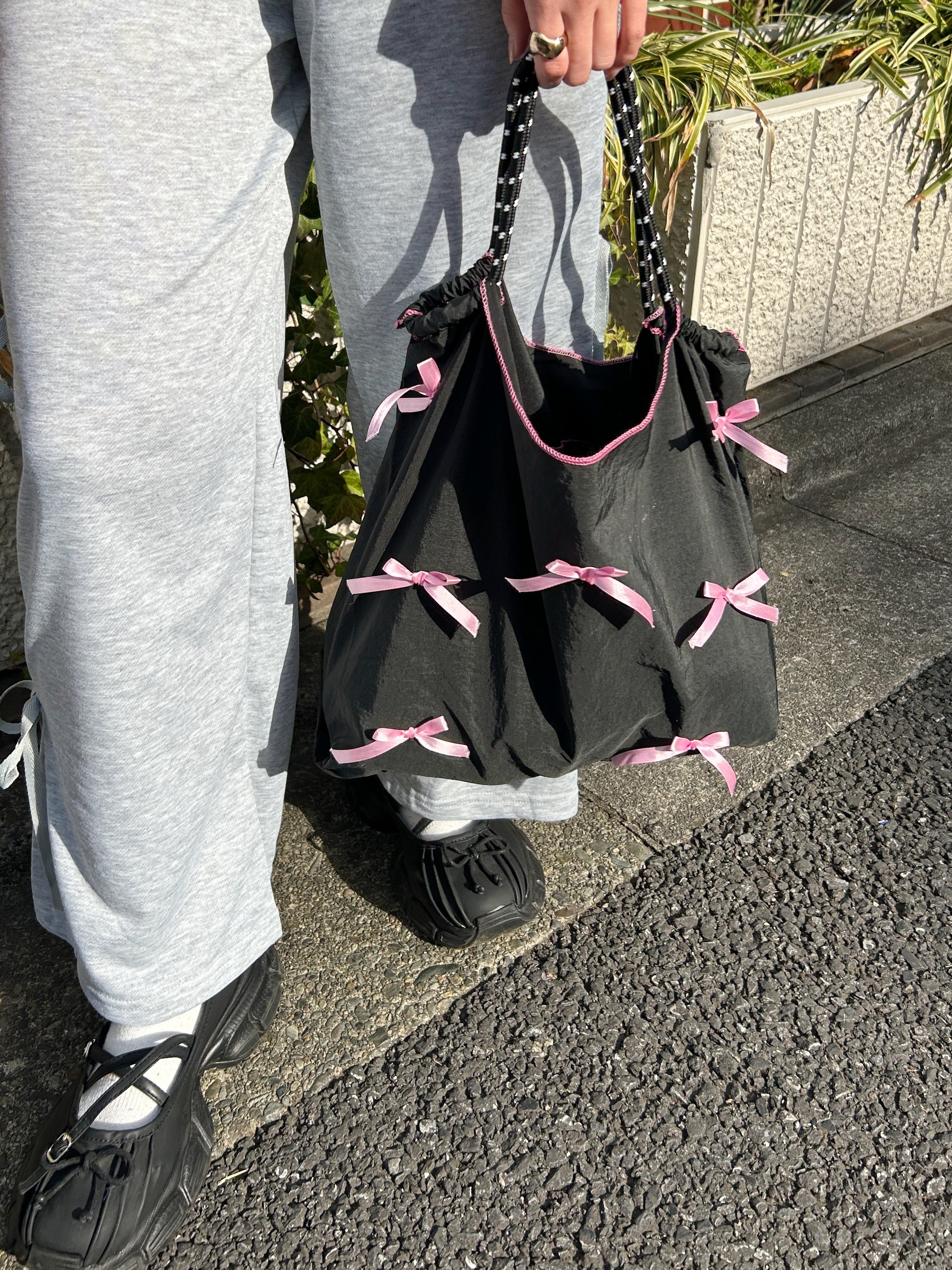 ＜SL1241601＞　many ribbon tote bag