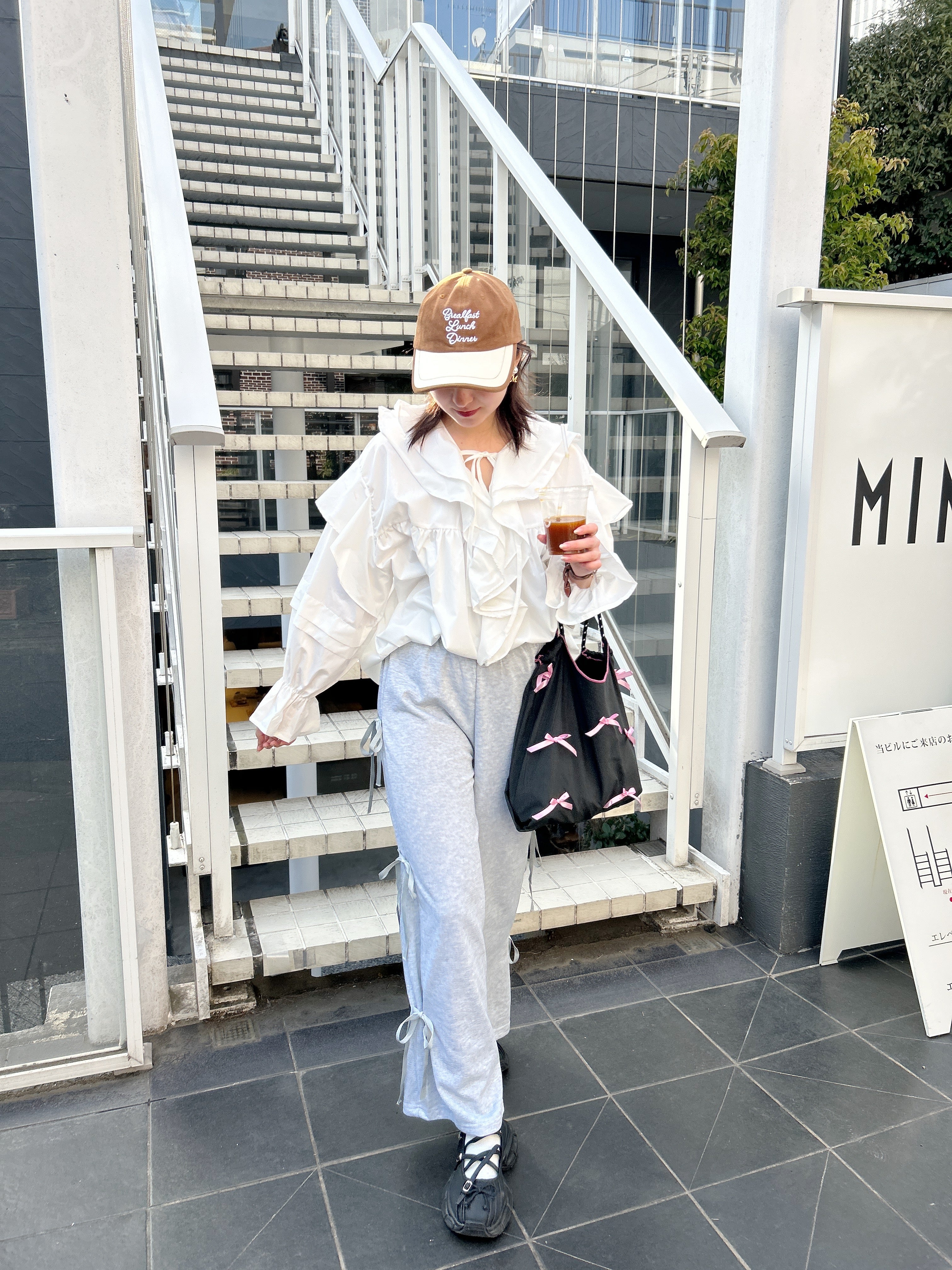 ＜SL1241601＞　many ribbon tote bag