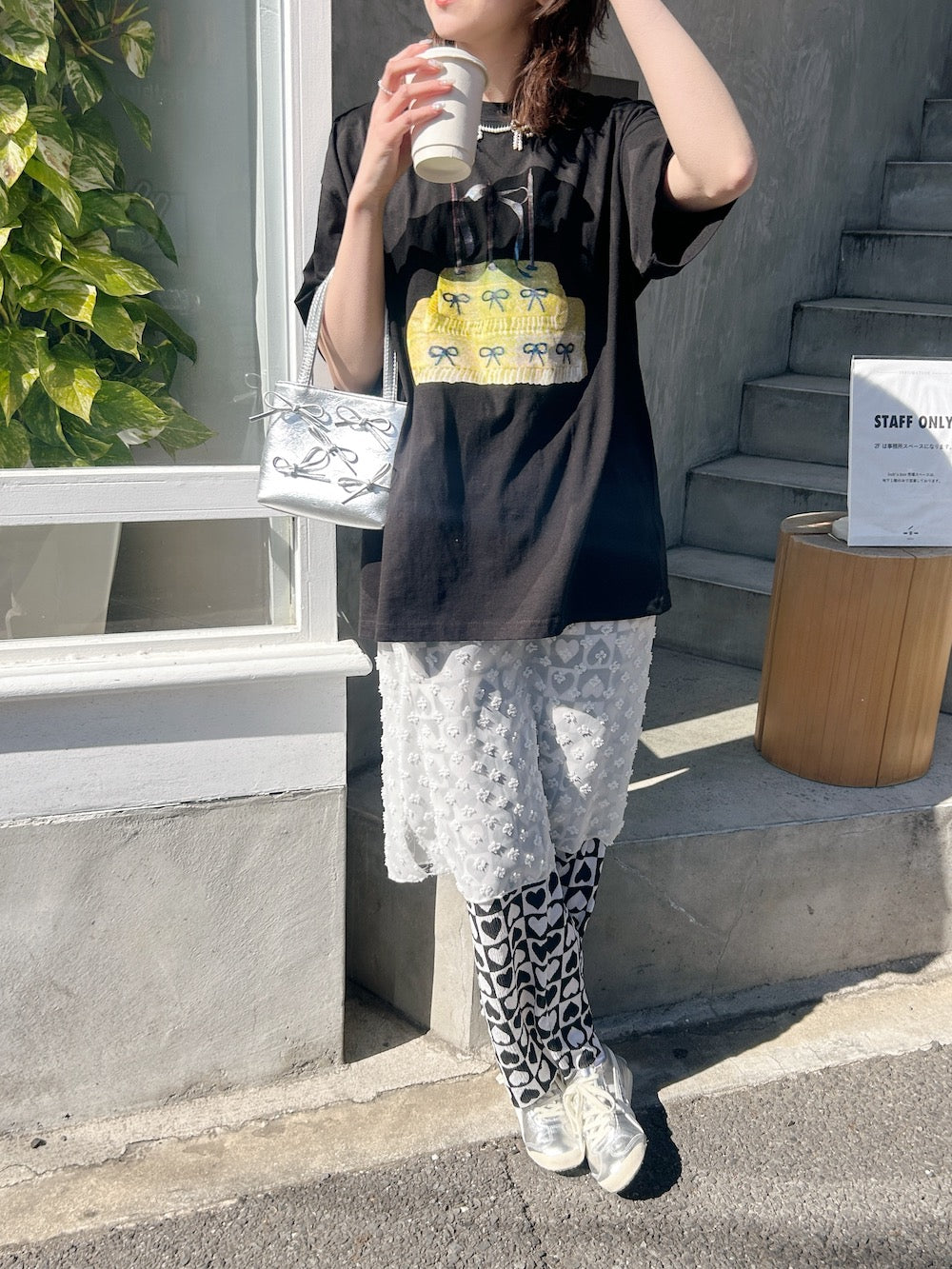 ＜SL2241611＞　ハートプリーツパンツ