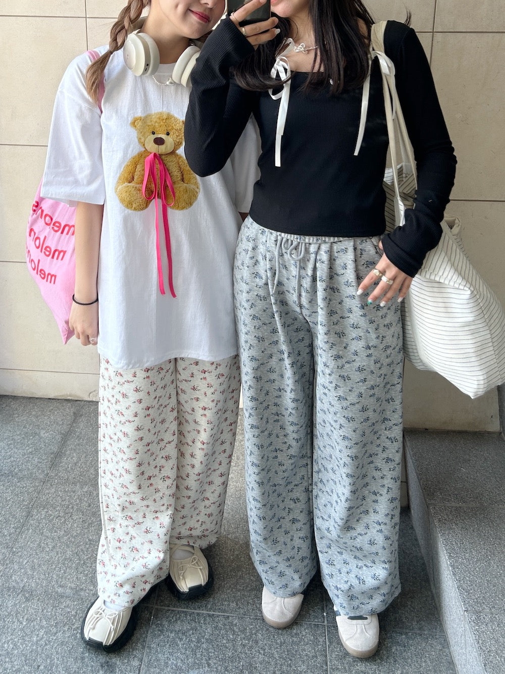 ＜SL2241617＞　bear ribbon tee