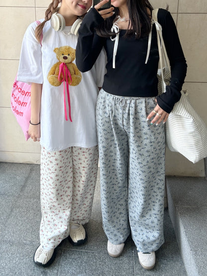 ＜SL2241617＞　bear ribbon tee