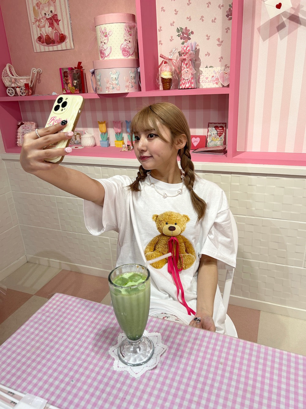 ＜SL2241617＞　bear ribbon tee