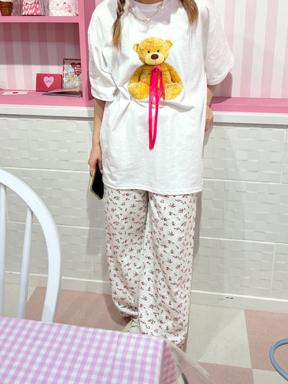 ＜SL2241617＞　bear ribbon tee