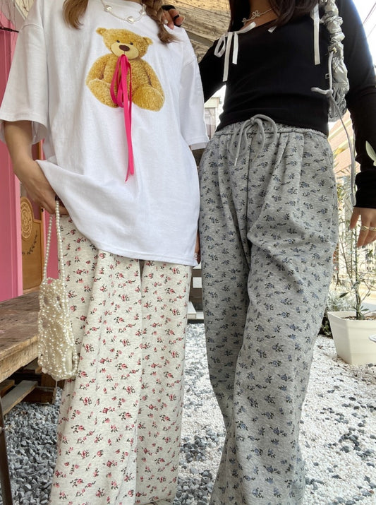 ＜SL2241631＞　小花柄スウェットパンツ
