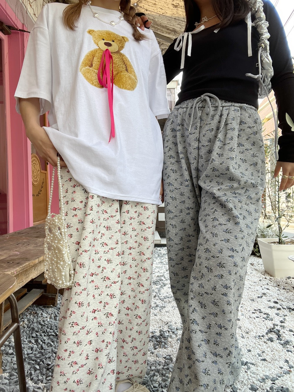 ＜SL2241617＞　bear ribbon tee