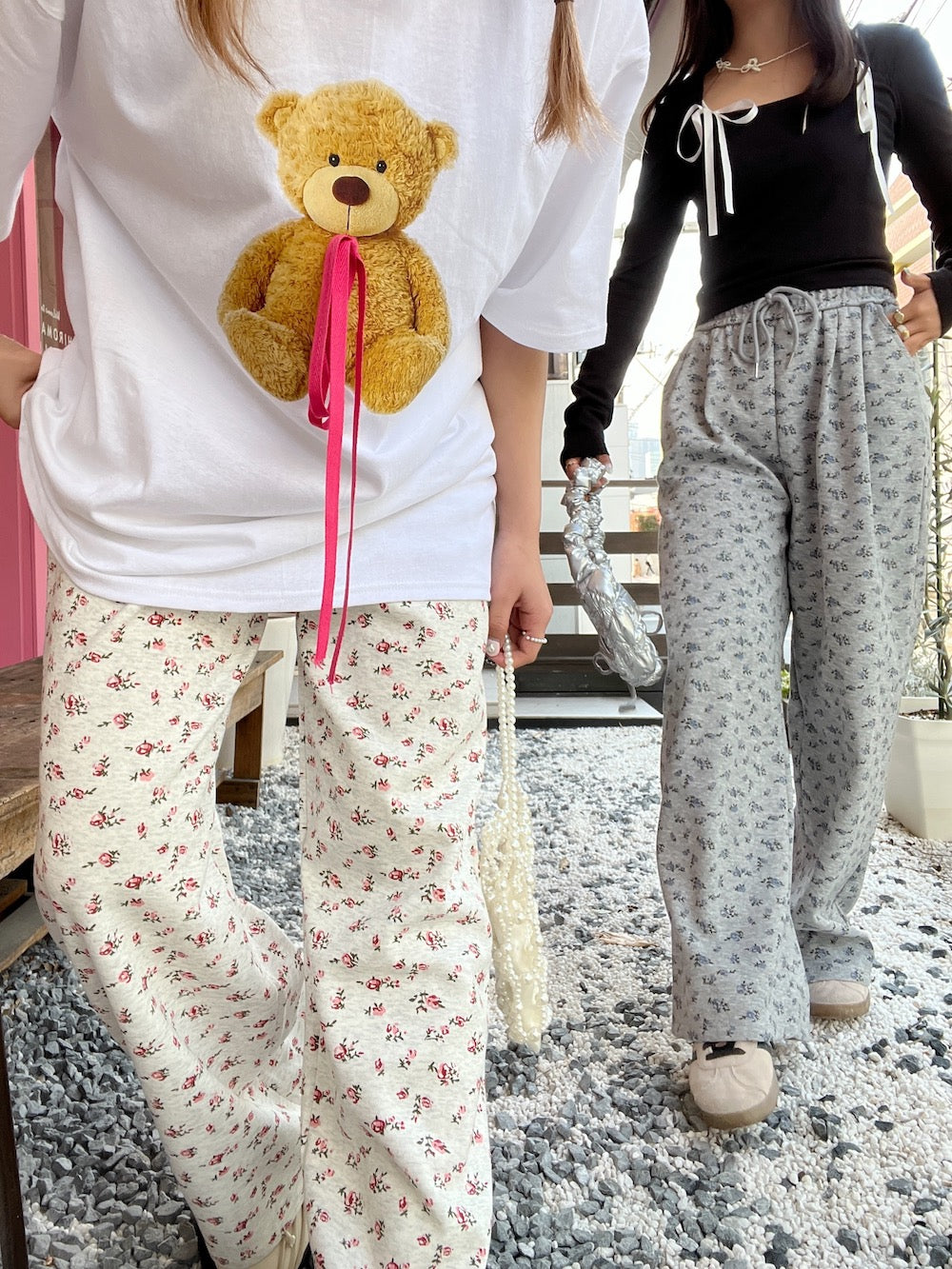 ＜SL2241617＞　bear ribbon tee