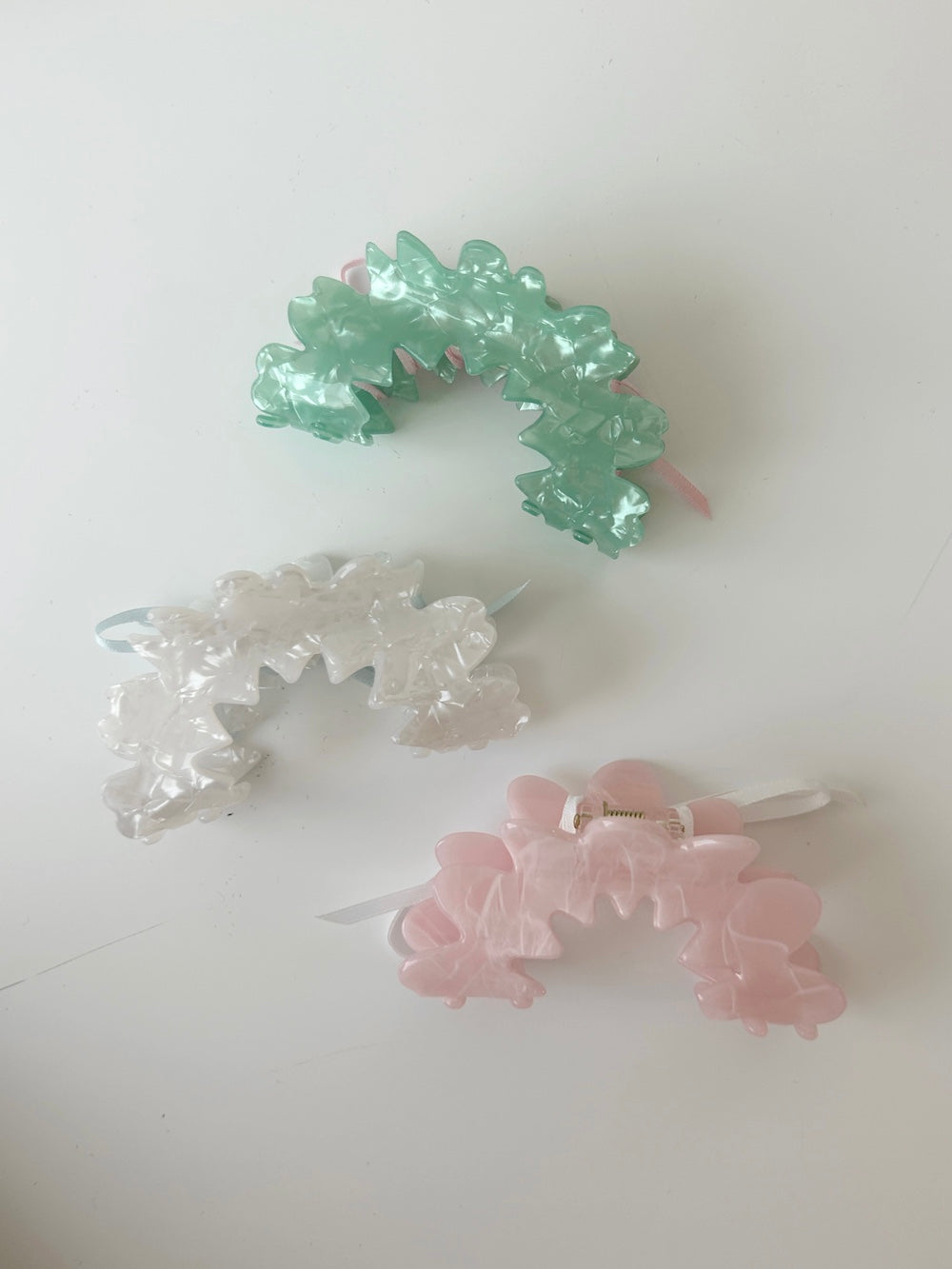 ＜SL4241608＞　ballet ribbon hair clip