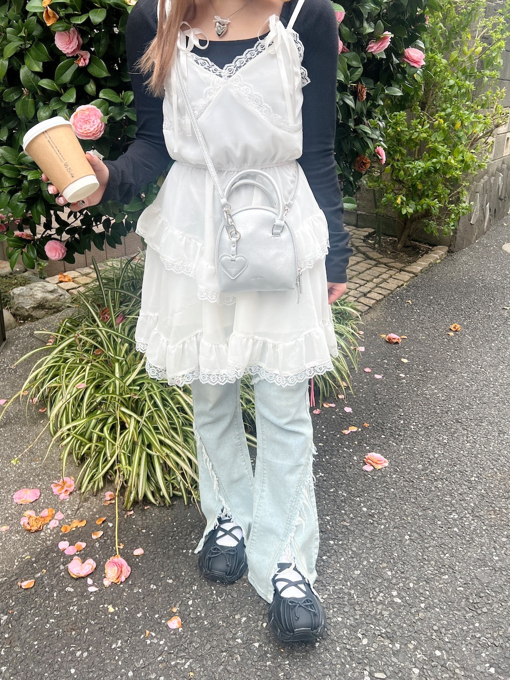 ＜SL2241626＞　lovely ribbon tee