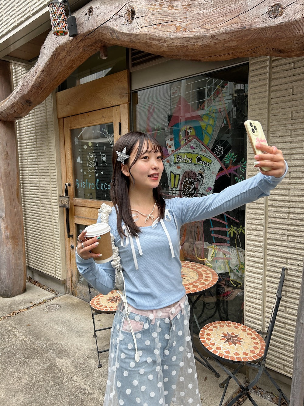＜SL2241626＞　lovely ribbon tee