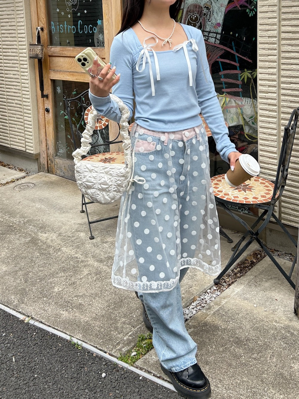 ＜SL2241626＞　lovely ribbon tee