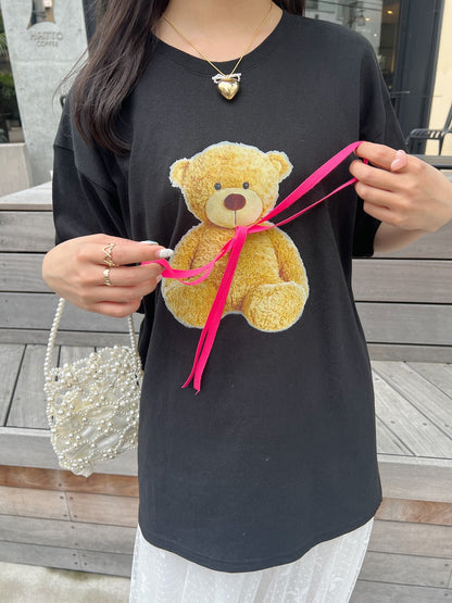 ＜SL2241617＞　bear ribbon tee
