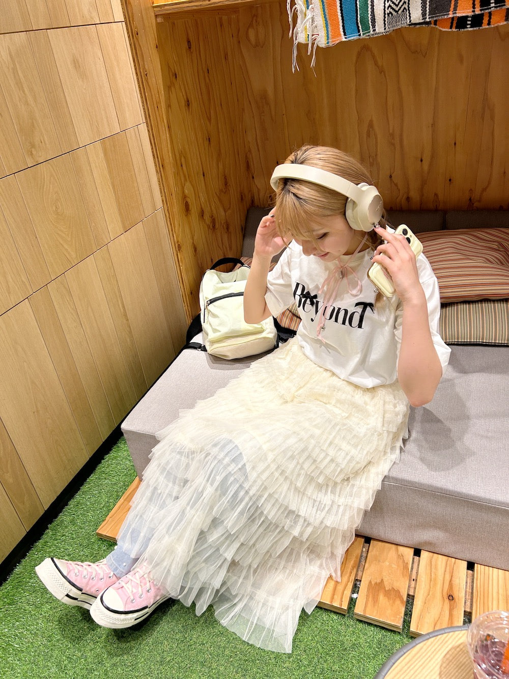＜SL2241618＞　Beyond ribbon tee